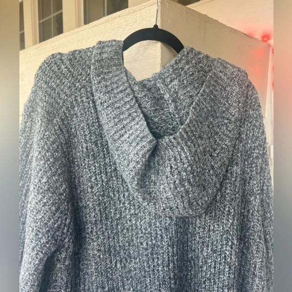 By Anthropologie Hooded Sweater Jacket, worn once! - Picture 3 of 4